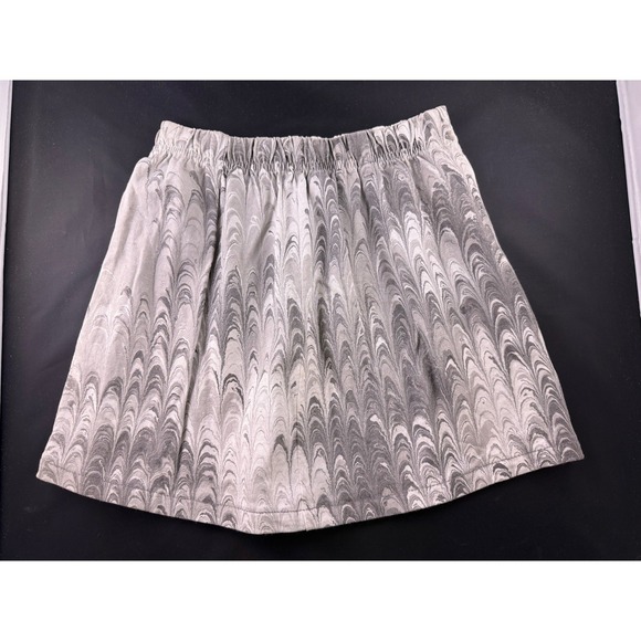 Handmade Other - Shirleighs Marbled Art Kids Grey White Hand Marbled Cotton Skirt Size S Handmade
